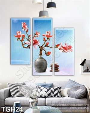 Tranh ghép hoa Đại đẹp