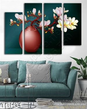 Tranh ghép hoa Đại đẹp