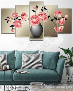 Tranh ghép hoa hồng đẹp trang trí