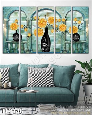 Tranh ghép hoa hoa hồng đẹp