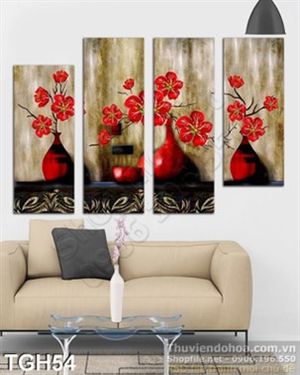 Tranh ghép hoa trang trí
