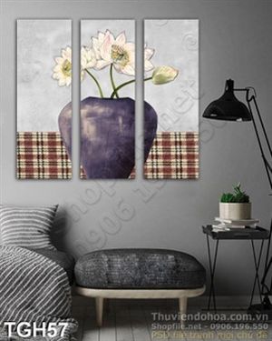 Tranh ghép hoa Sen treo tường