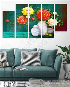 Tranh ghép hoa mẫu đơn đẹp