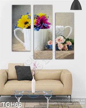 Tranh ghép hoa Cúc treo tường