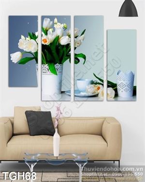 Tranh ghép hoa Tulip đẹp