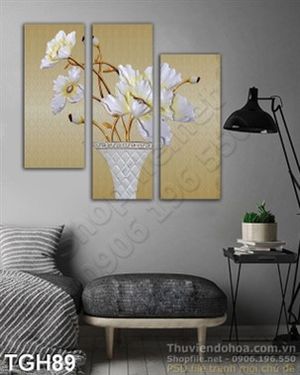 Tranh ghép hoa giả ngọc nghệ thuật
