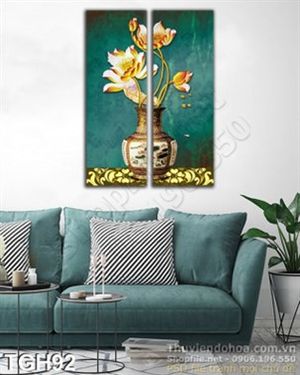 Tranh ghép hoa Sen trang trí