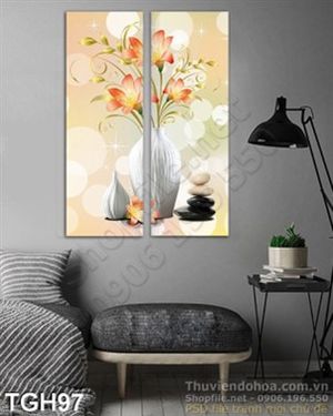 Tranh ghép hoa nghệ thuật trang trí