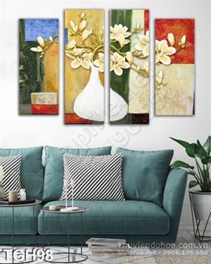 Tranh ghép hoa Sứ nghệ thuật