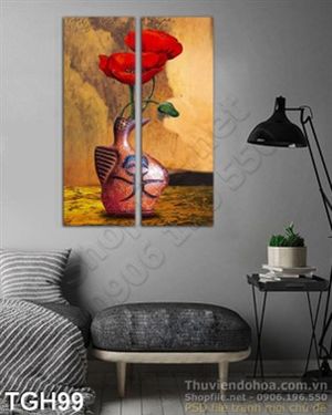 Tranh ghép hoa Mỹ Nhân