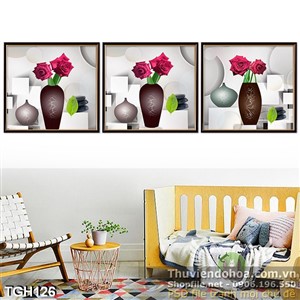 Tranh ghép 3d hoa hồng