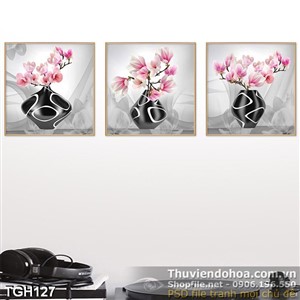 Tranh ghép nghệ thuật hoa 3d in uv