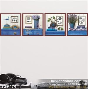 Tranh ghép chim hải âu đẻ trứng đẹp