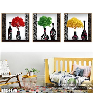 Tranh ghép gốm sứ đen