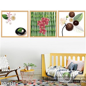 Tranh ghép cho tiệm spa in uv rất đẹp