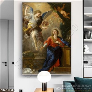 Tranh công giáo, sứ thần truyền tin cho Đức Mẹ