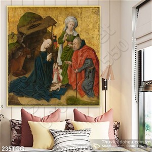 Tranh công giáo, Mẹ Maria và Chúa Gie-su