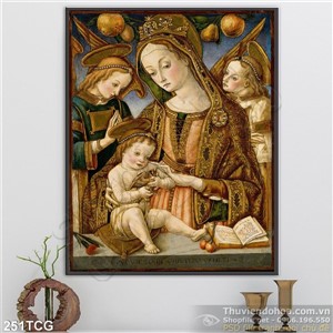 Tranh công giáo Mẹ Maria và Chúa Giê-su