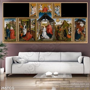 Tranh công giáo, thiên chúa treo tường đẹp