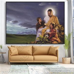 Tranh công giáo, Chúa nói với trẻ em