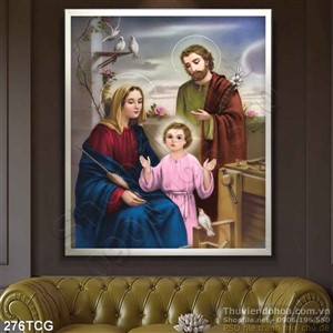 Tranh công giáo, Thánh gia thất