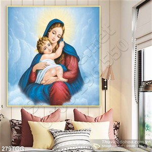 Tranh công giáo, Mẹ Maria và Chúa Giê-su