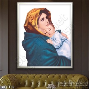 Tranh công giáo, Đức Maria và Chúa