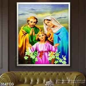 Tranh công giáo, Thánh gia thất