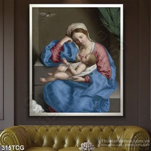 Tranh công giáo, mẹ Maria và Chúa hài đồng