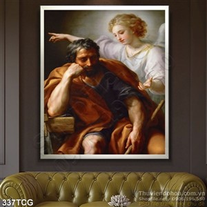 Tranh công giáo, thiên thần và thánh Giuse