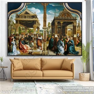 Tranh công giáo, thiên chúa trang trí tường