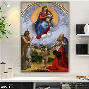 Tranh công giáo, Mẹ Maria và Chúa