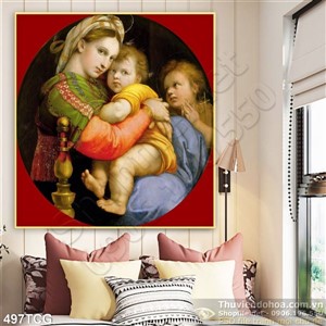 Tranh công giáo, Mẹ Maria và Chúa