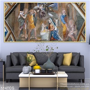 Tranh công giáo, thiên chúa in gạch