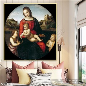 Tranh công giáo, Mẹ Maria và Chúa