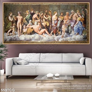 Tranh công giáo, thiên chúa trang trí tường