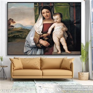 Tranh công giáo, Mẹ Maria và chúa Giê su