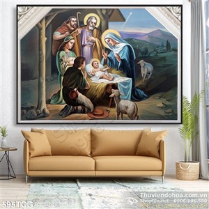 Tranh công giáo Chúa hài nhi trong máng cỏ