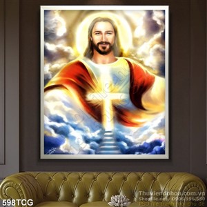 Tranh Đức Ki tô hiện hình trên bầu trời
