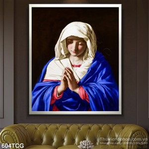 Tranh Mẹ Maria cầu nguyện