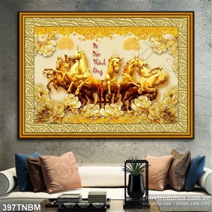 Tranh tượng treo tường mã đáo thành công