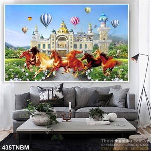 Tranh Ngựa psd nghệ thuật