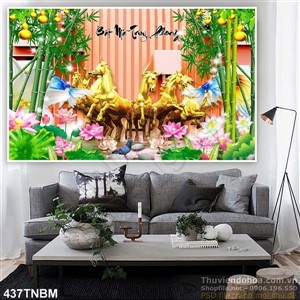 Tranh Ngựa trang trí tường