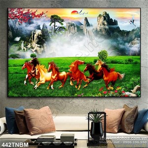 Tranh sơn thủy cùng Bát Mã