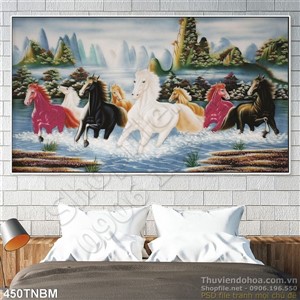 Mã đáo thành công psd phong thủy