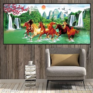 Tranh treo tường Ngựa trên biển