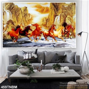 File tranh Ngựa treo tường phong thủy