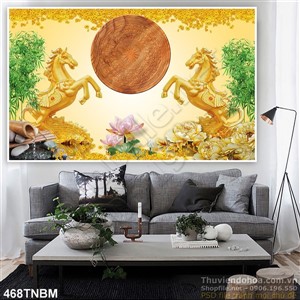 Tranh phong thủy ngựa mã đáo thành công