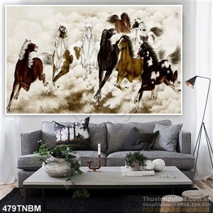 Tranh tám chú ngựa