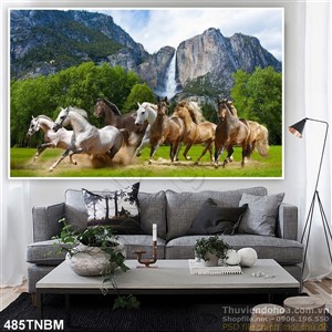 Tranh Bát Mã phi nước đại trên thảo nguyên